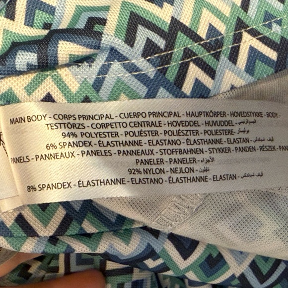 Ariat Ladies Sunstopper 2.0 1/4 Zip Baselayer Shirt Blue Geometric Design XS - Picture 5 of 12